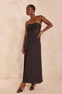Long strapless wrap dress PASSION;${refinementColor}