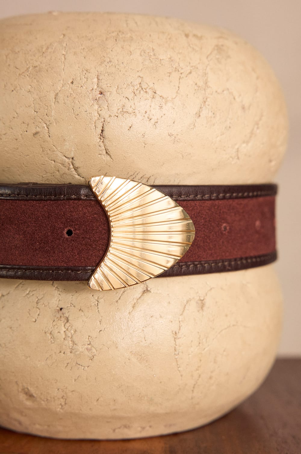 LEONARD leather belt;${refinementColor}