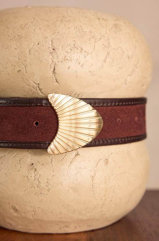 LEONARD leather belt;${refinementColor}