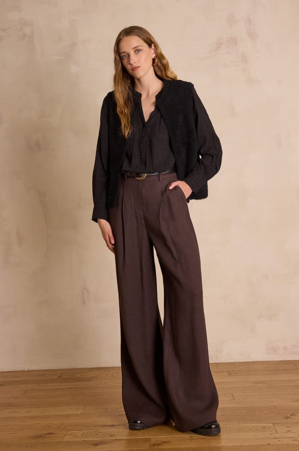 FLAUBERT wide leg trousers;${refinementColor}