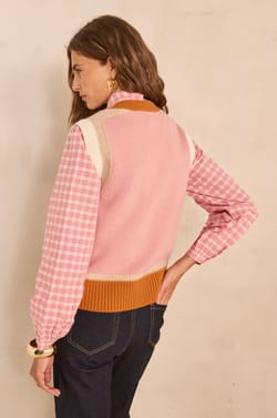 Sleeveless wool sweater ANOUK;${refinementColor}