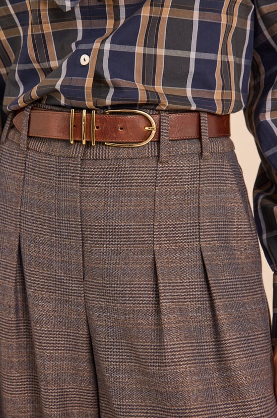 Wide trousers with DAISY pattern;${refinementColor}
