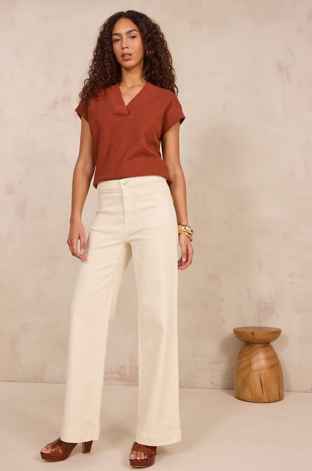 Jean large tress&eacute; ROSA;${refinementColor}