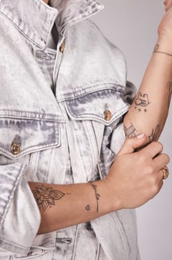Veste en jean CHARLIE Audrey Lombard X Maison 123;${refinementColor}