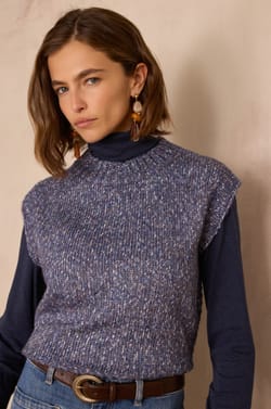 BOSTON sleeveless jumper;${refinementColor}