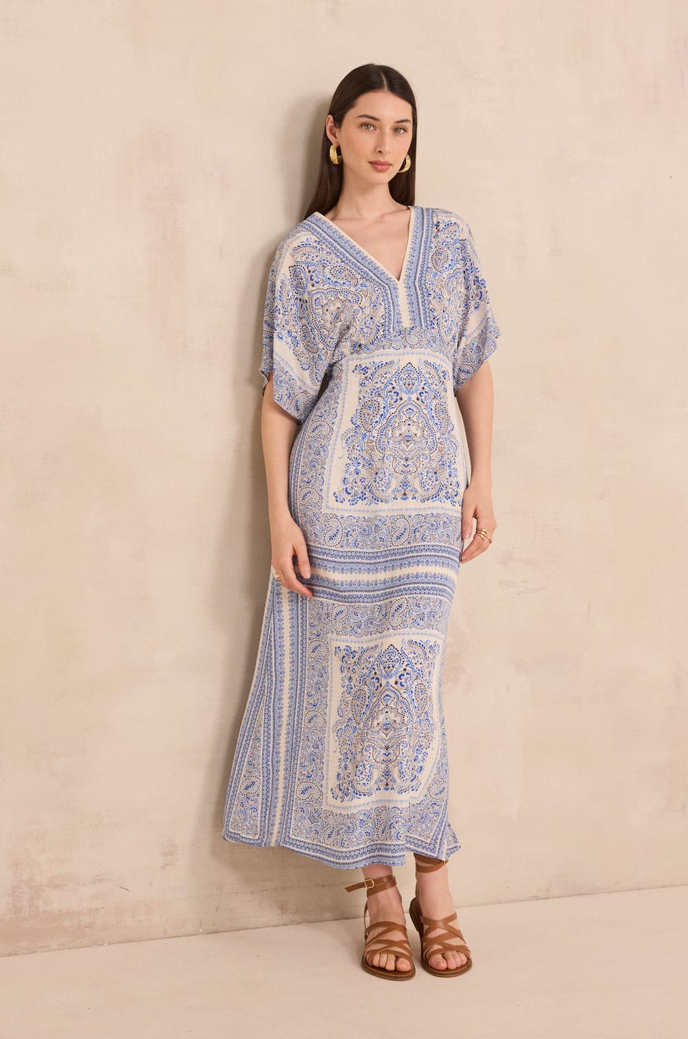 Straight Printed Dress BENEDICTE;${refinementColor}