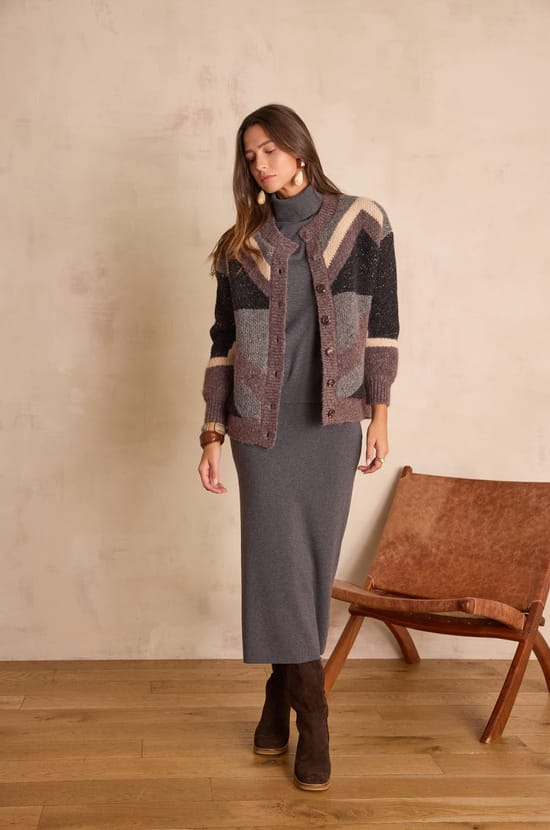 CHARLOTTE straight wool skirt;${refinementColor}