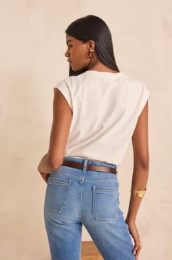 DELYA cotton T-shirt;${refinementColor}