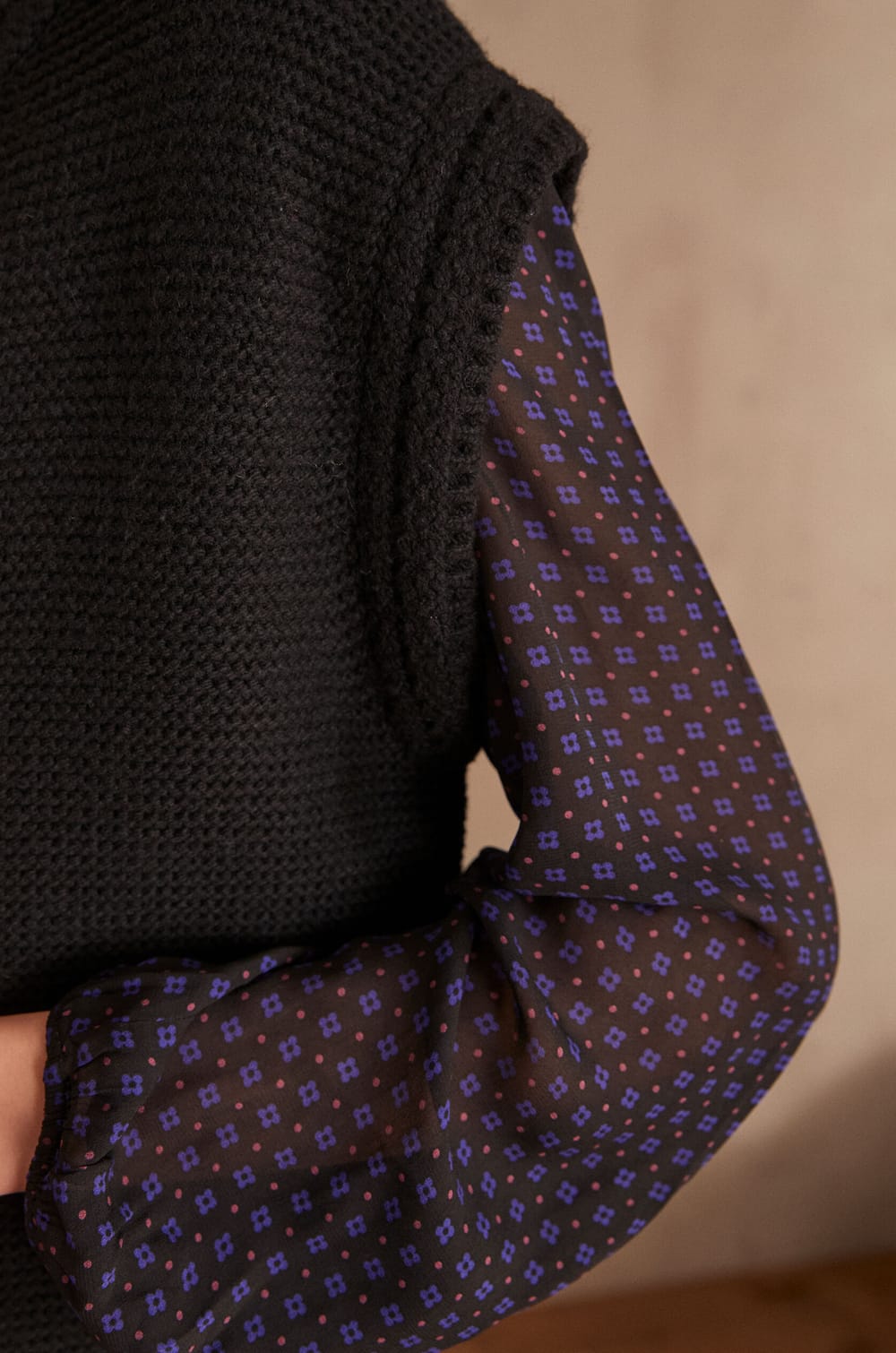 SONNY sleeveless cardigan;${refinementColor}