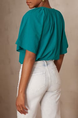 Blouse POKER en coton;${refinementColor}