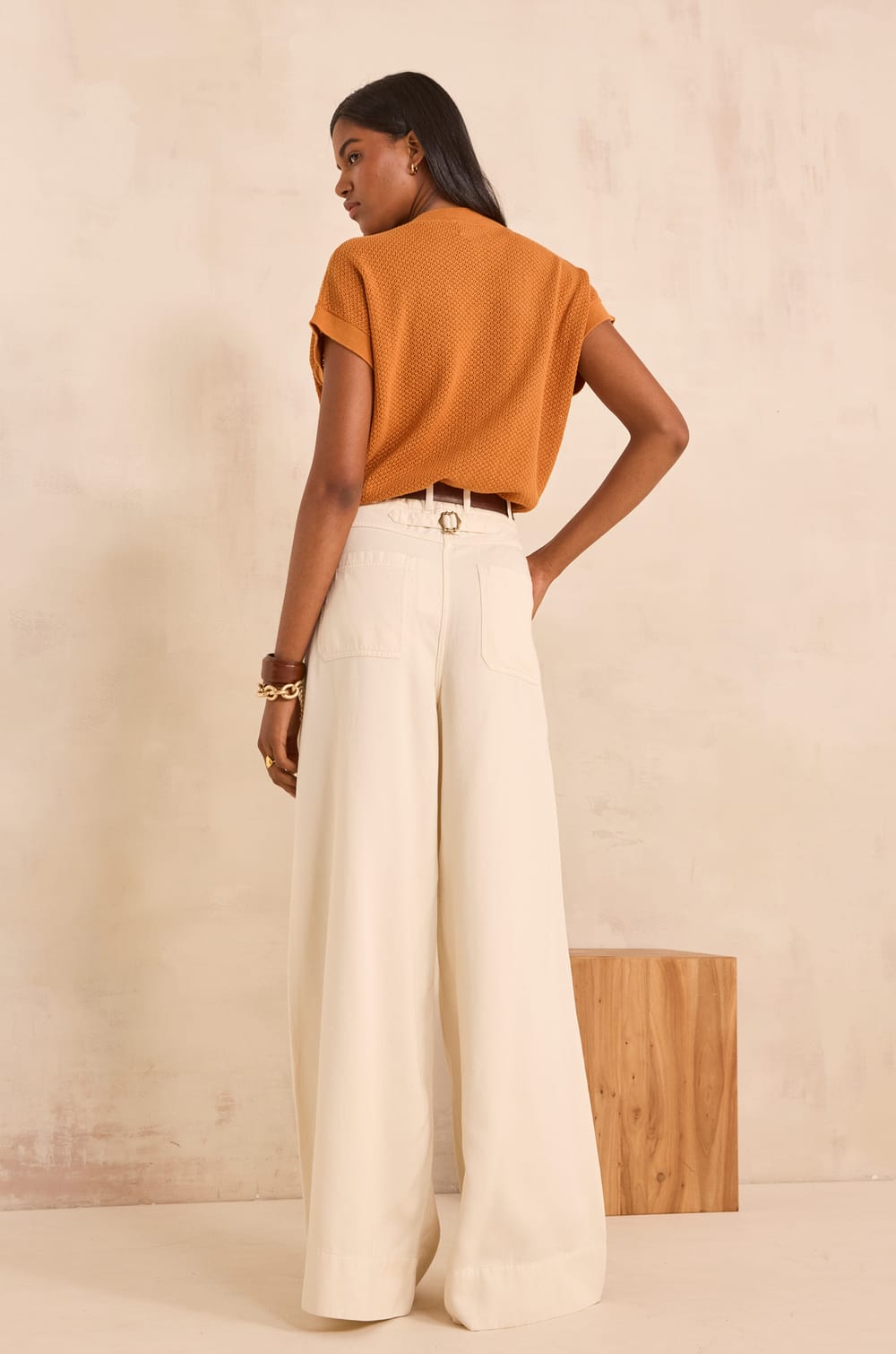 Pantalon large DAISY;${refinementColor}