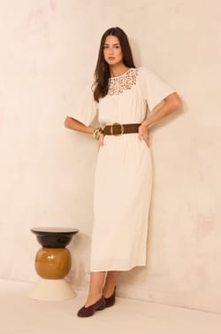 Flowy dress with lace PERFECT;${refinementColor}