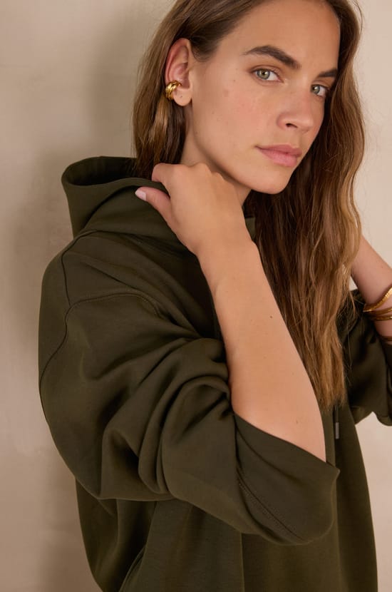 FREJA cotton hoodie;${refinementColor}