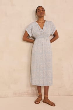 Printed wrap dress DREAM;${refinementColor}