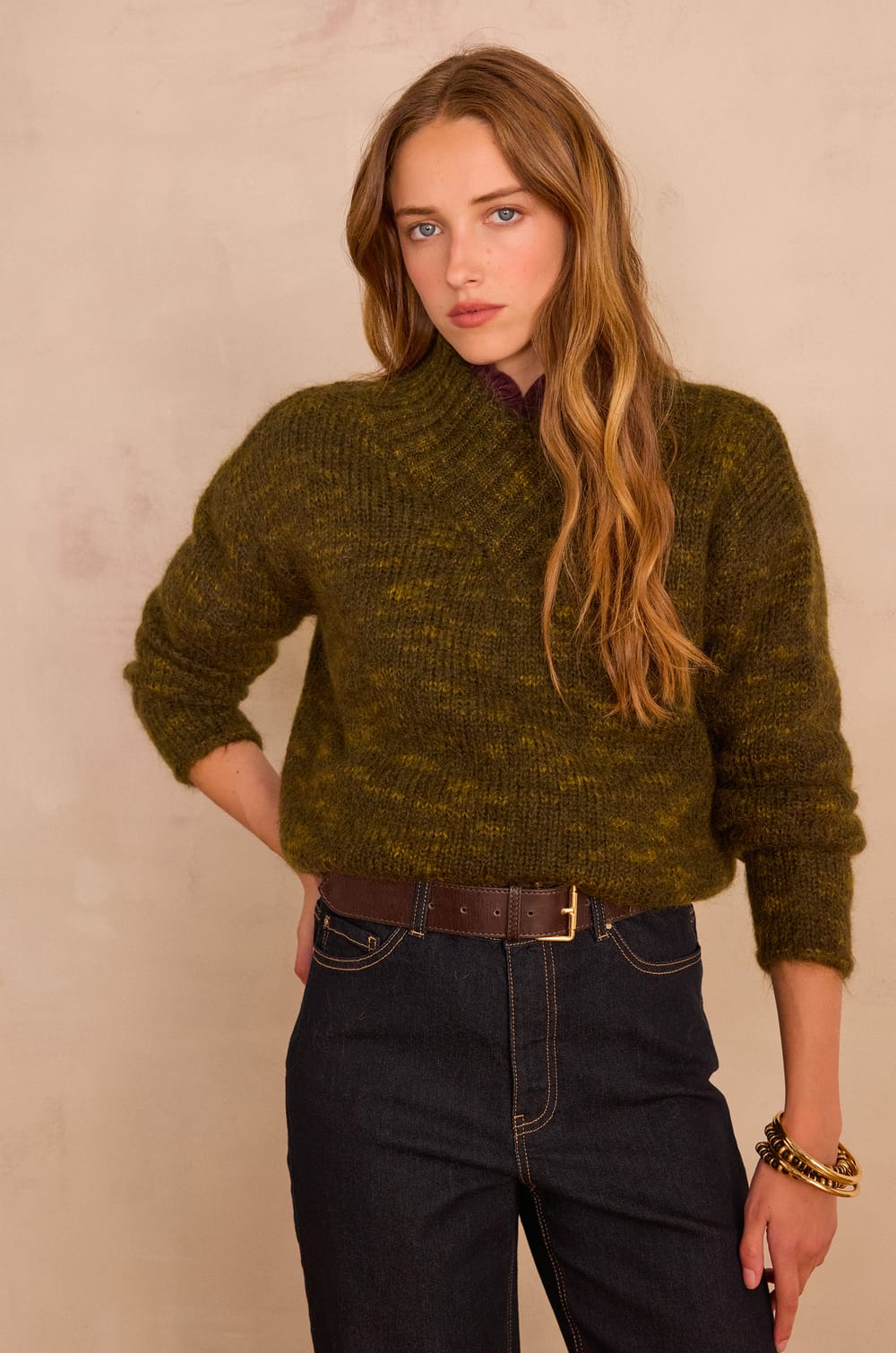 BRONSON mohair and wool jumper;${refinementColor}