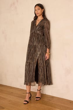 REVEUSE long iridescent Dress;${refinementColor}