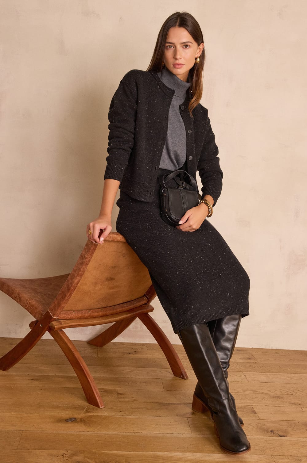 BAWER 100% wool cardigan;${refinementColor}