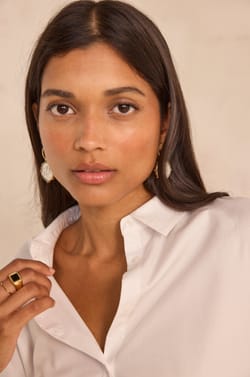 CARLA long-sleeve cotton shirt;${refinementColor}
