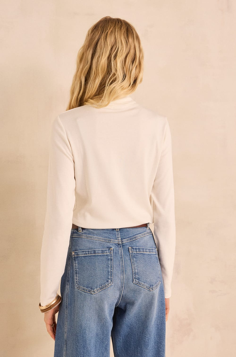 Ferguie modal cotton turtleneck T-shirt;${refinementColor}