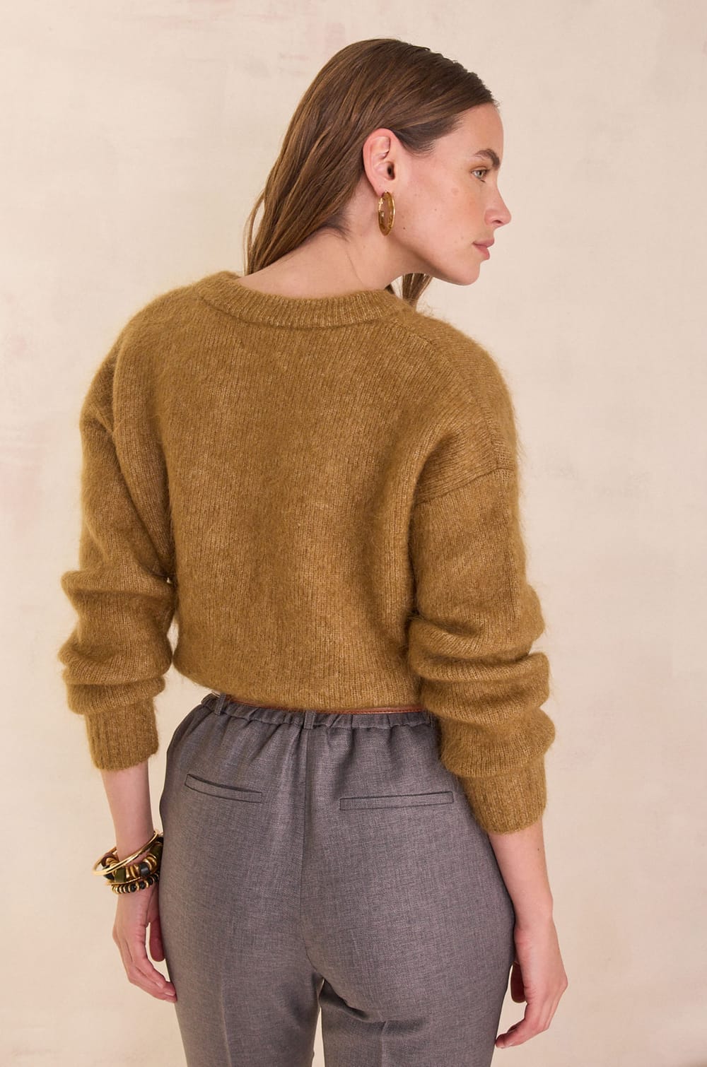 LOU mohair cardigan;${refinementColor}