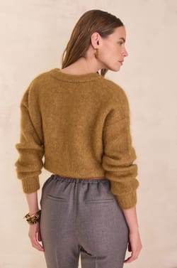 LOU mohair cardigan;${refinementColor}