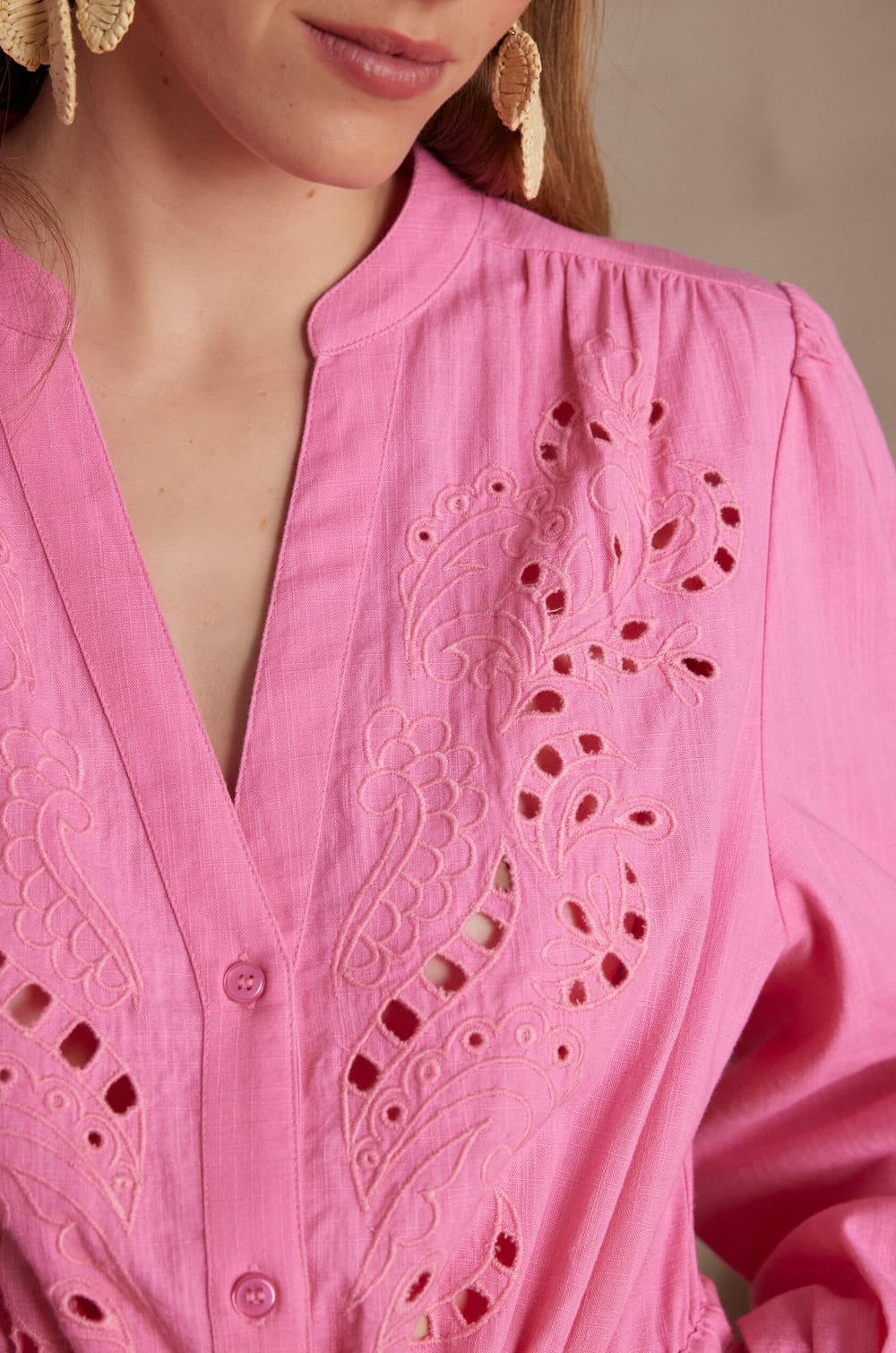 Robe longue LIVE en coton;${refinementColor}