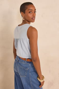 COTTON TANK TOP LISON;${refinementColor}