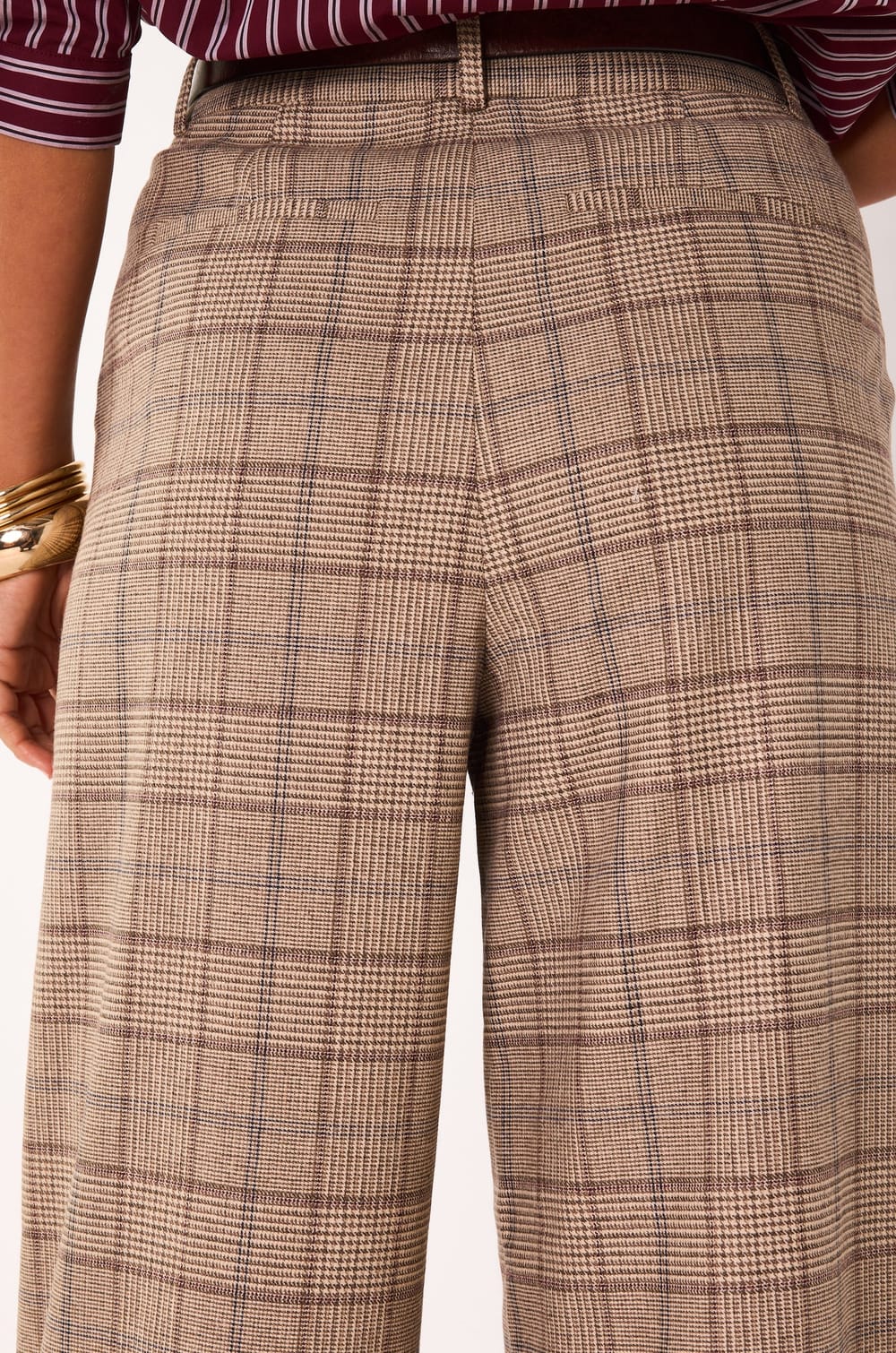 Pantalon Large &agrave; carreaux FLAUBERT ;${refinementColor}