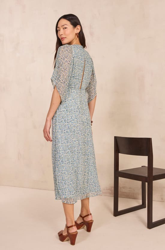 Robe droite &agrave; imprim&eacute; BALMA;${refinementColor}