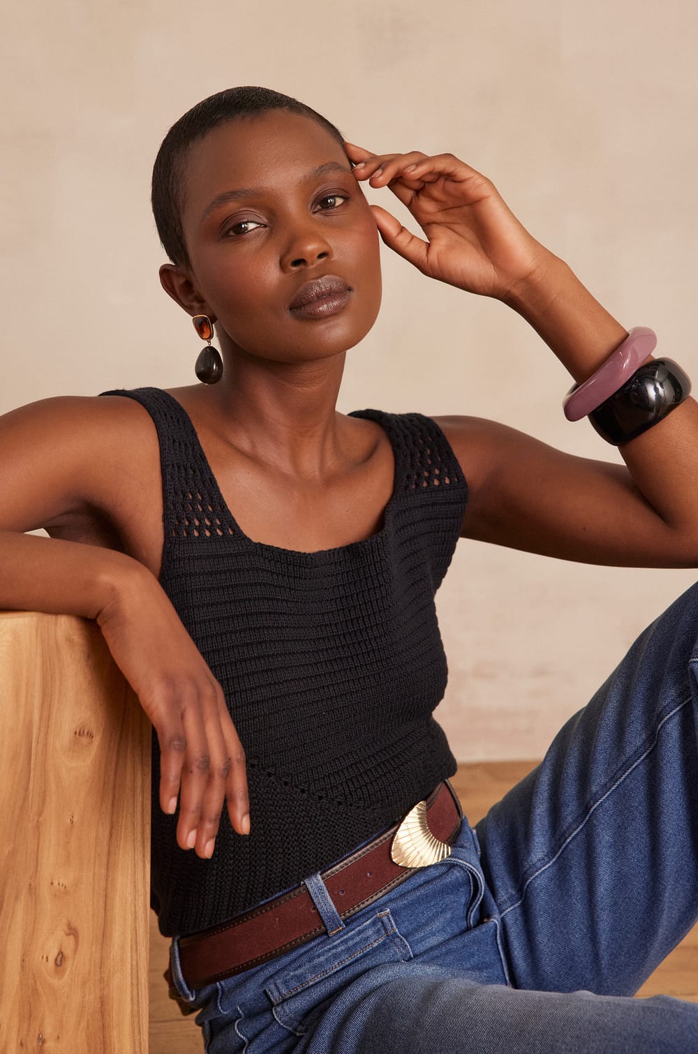 BAYA Cotton Tank Top;${refinementColor}