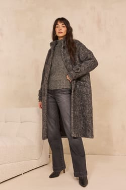 DUKE wool and alpaca blend coat;${refinementColor}