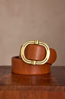 ELISE leather belt;${refinementColor}