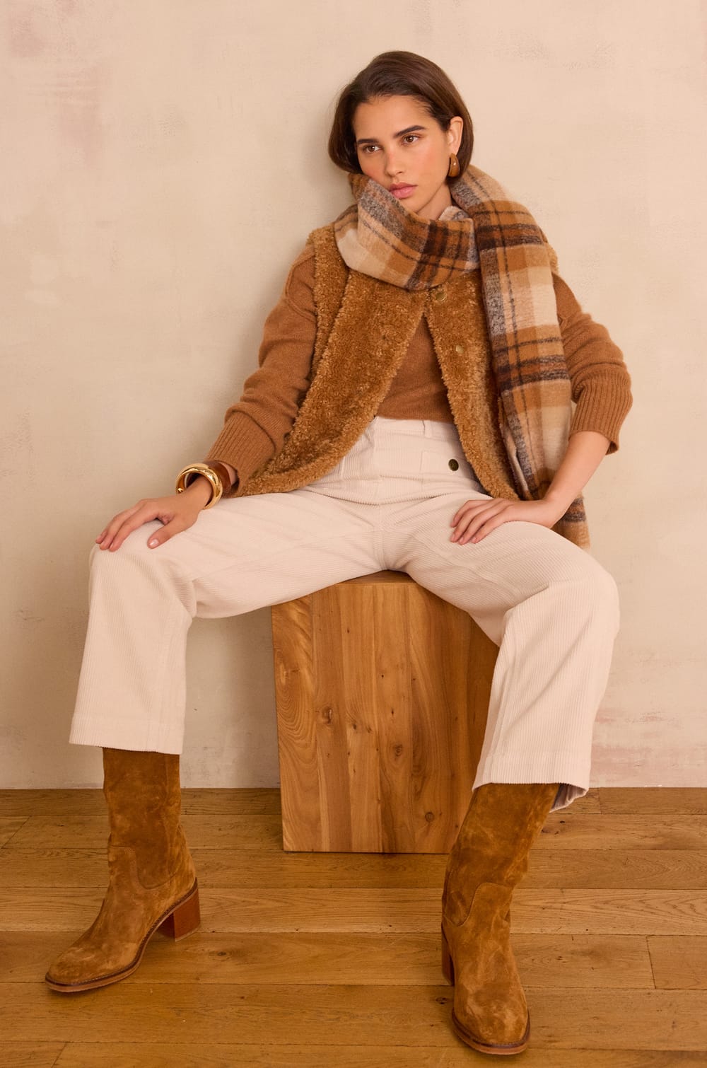 Pull BRADLEY en 100% cachemire recycl&eacute;;${refinementColor}