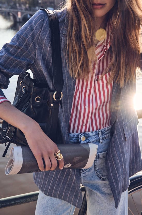 SAMY Striped Shirt;${refinementColor}