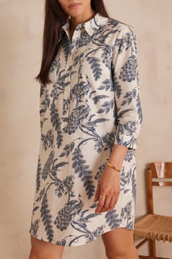 Robe chemise LISEA en coton;${refinementColor}
