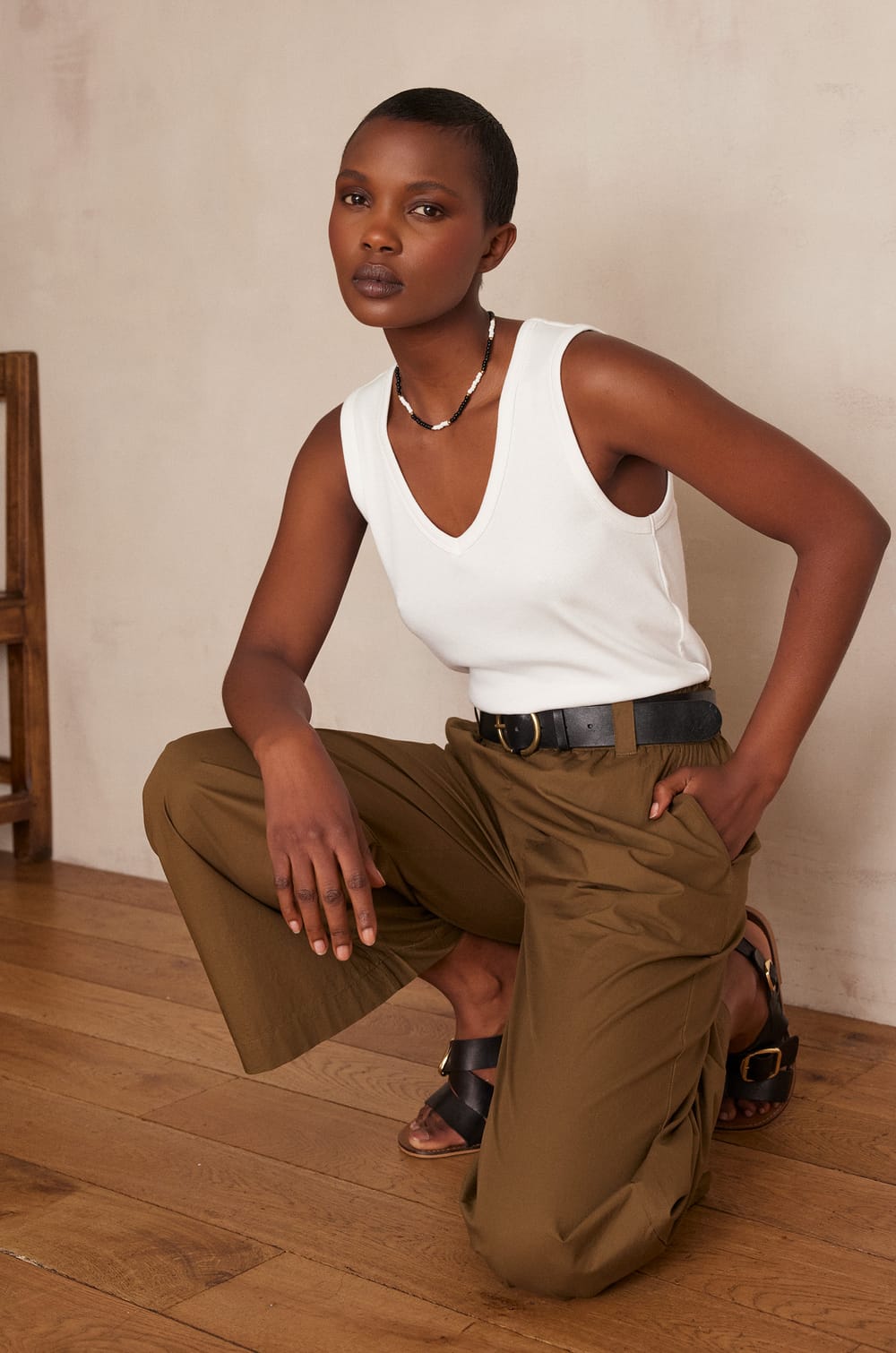 ALPHONSE cotton tanktop;${refinementColor}