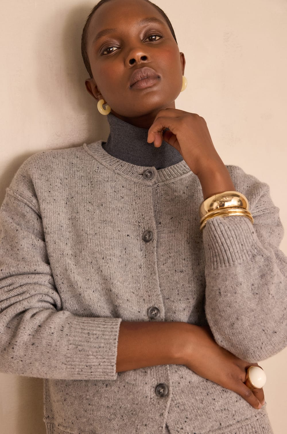 BAWER 100% wool cardigan;${refinementColor}