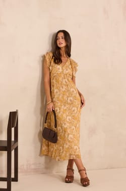 Fluid printed dress BOUCHRA;${refinementColor}