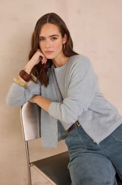 PAOLO mohair and wool cardigan;${refinementColor}