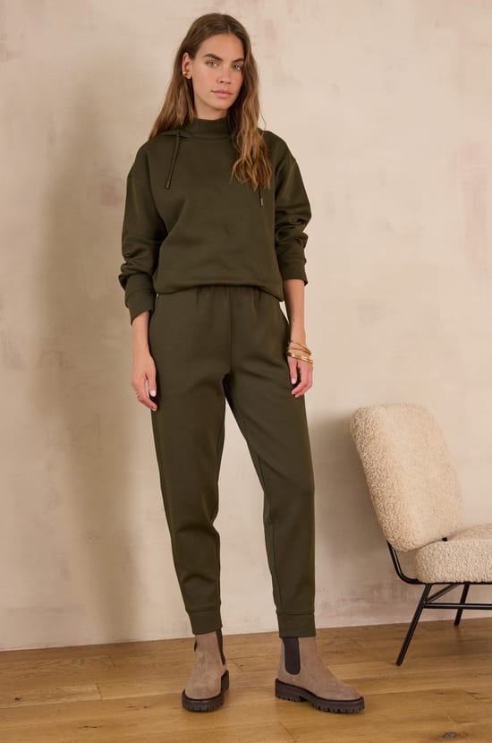 MAUD cotton jogging trousers;${refinementColor}