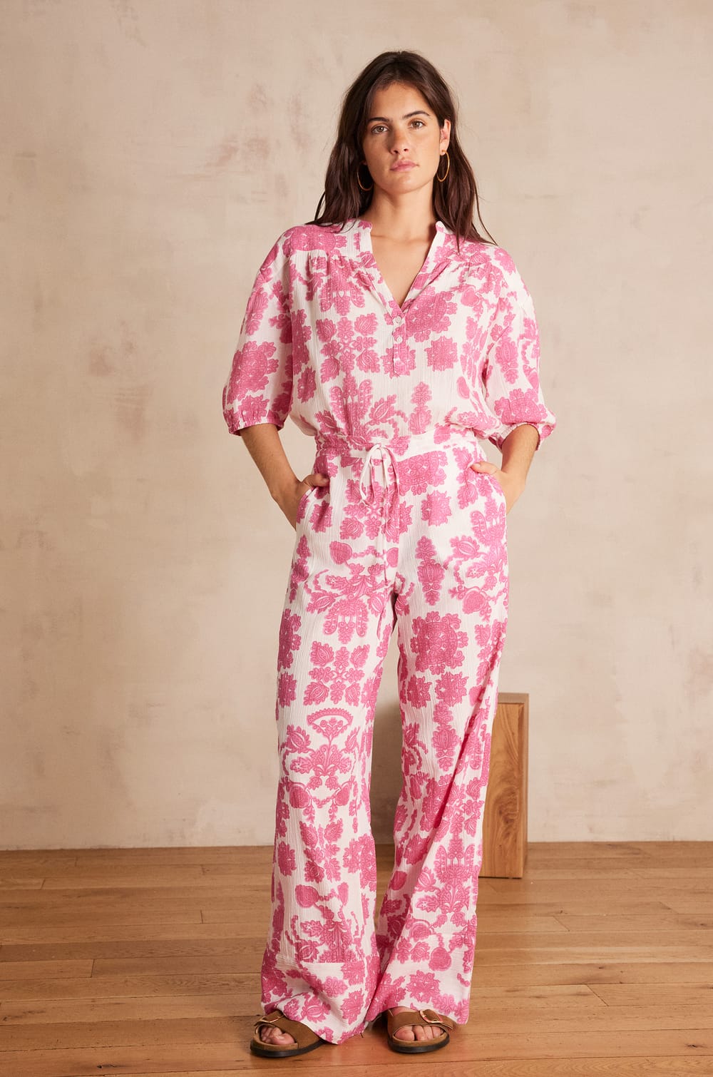 PRINCE cotton trousers;${refinementColor}