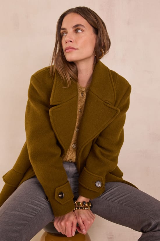 Caban en laine DJANIS;${refinementColor}