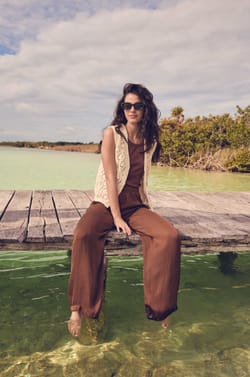 Satin wide trousers TOBIAS;${refinementColor}