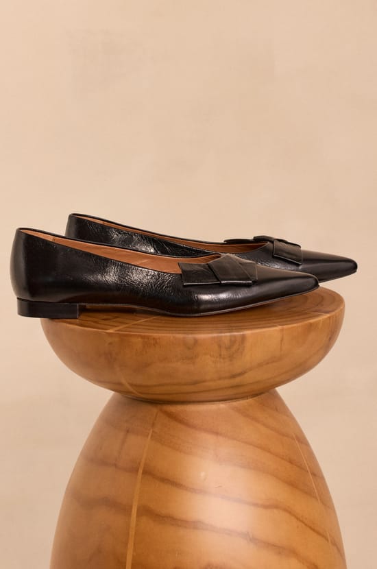 Ballet flats in 100% leather SARAH;${refinementColor}