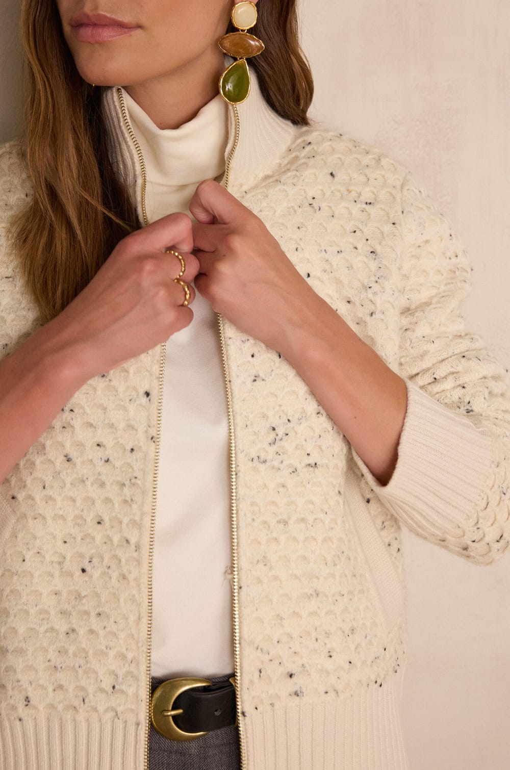 Veste mouchet&eacute;e BAKARI;${refinementColor}