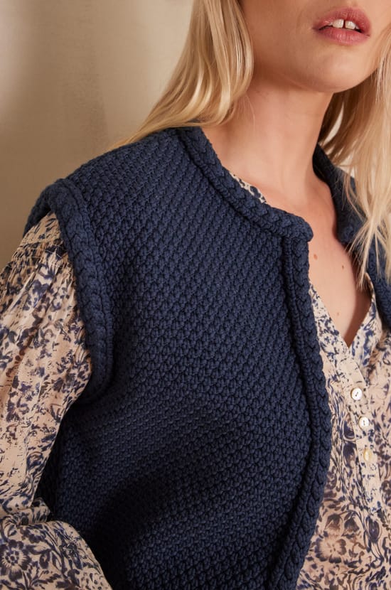 Gilet BETSY en coton;${refinementColor}