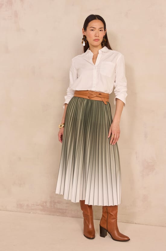 Jupe pliss&eacute;e Darcy;${refinementColor}