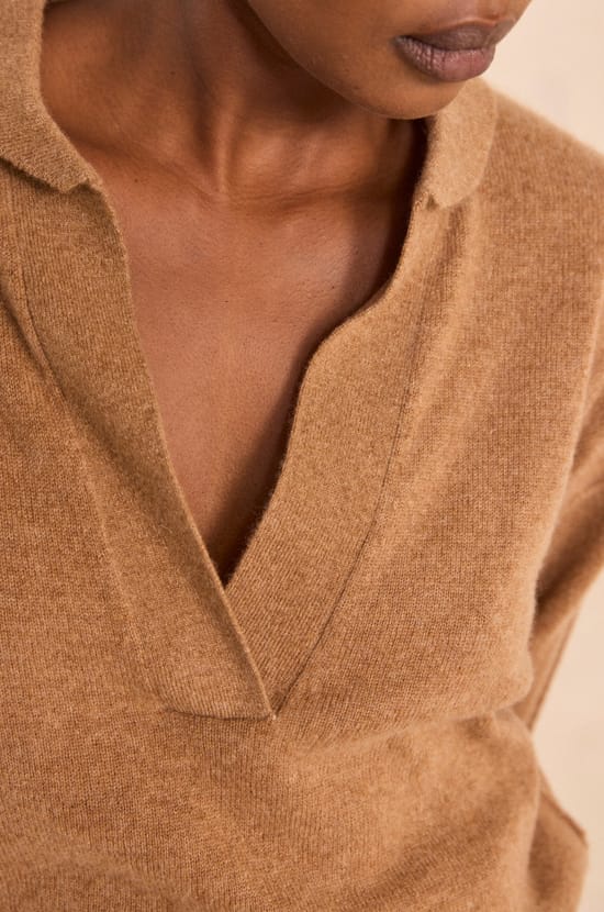 Long sleeve cashmere sweater ALICIA;${refinementColor}