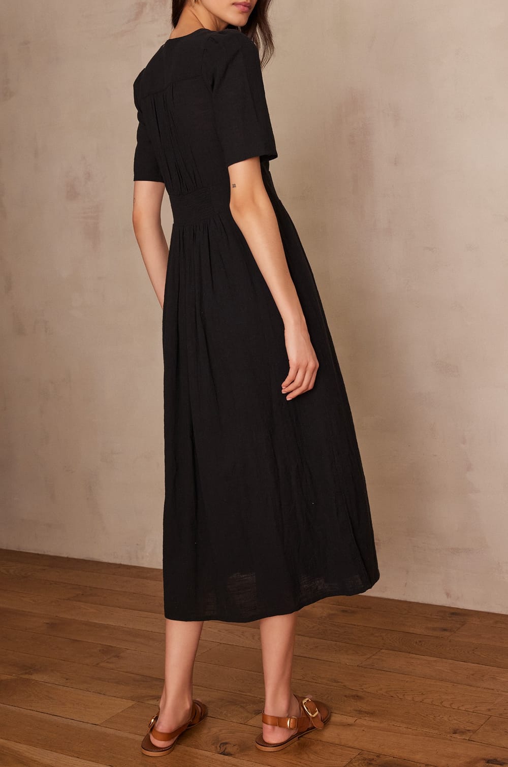 Langes LOVE Kleid aus Baumwolle;${refinementColor}