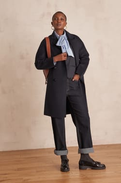 ABEL sleeveless tailored striped waistcoat;${refinementColor}